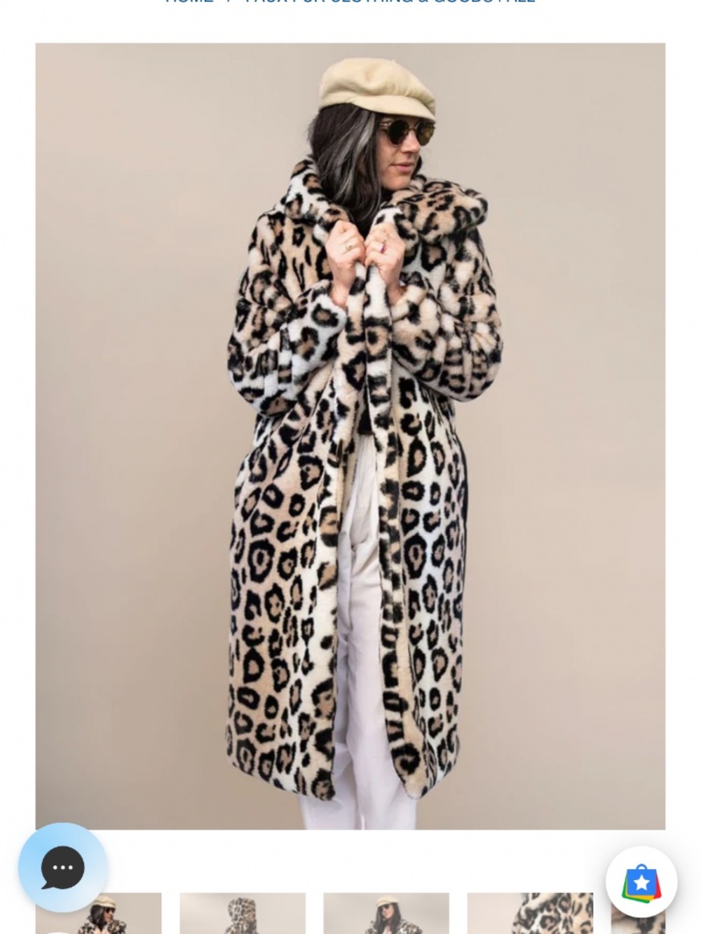 Spirithood long faux fur coat